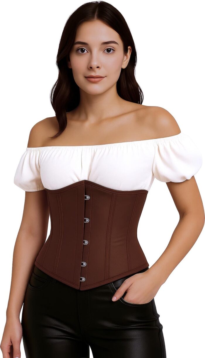 corset marron para mujer
