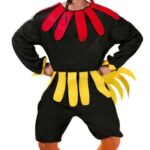 Disfraz gallo negro adulto
