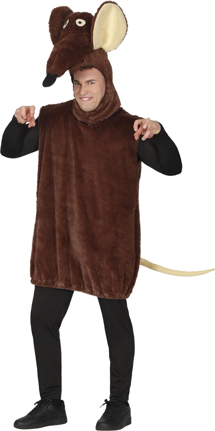 Disfraz rata marrón para hombre