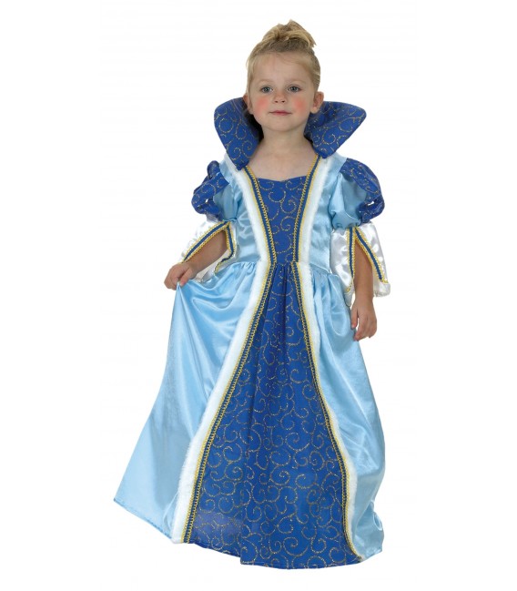disfraz princesa azul para niña
