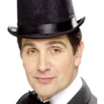 Chistera negra de terciopelo para adulto