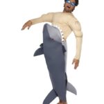 disfraz tiburón comiendose un hombre para adulto