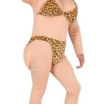 Disfraz bikini de leopardo para adulto