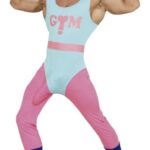 Disfraz gimnasta dotado para adulto