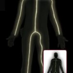 Disfraz sombra con luz led para adulto