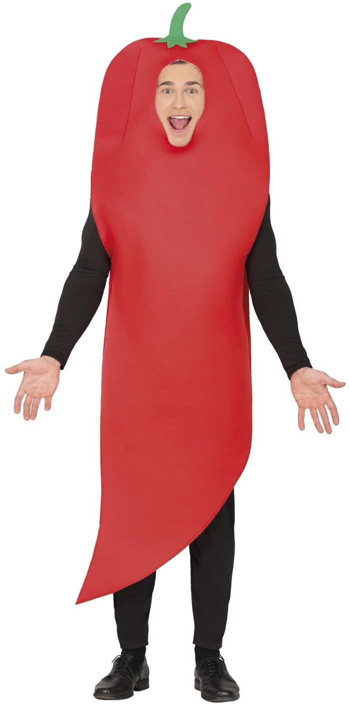 Disfraz pimiento rojo para adulto