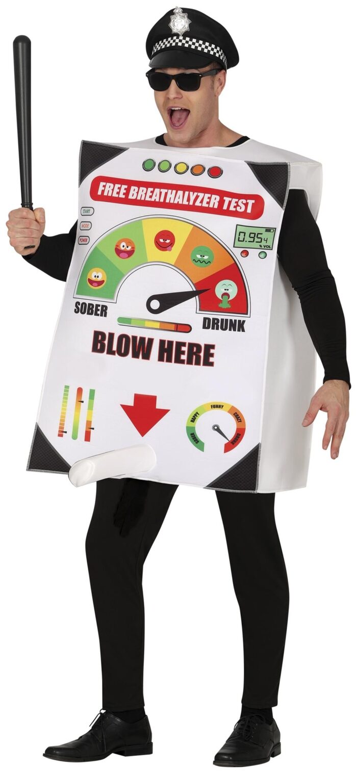 Disfraz alcoholimetro para adulto