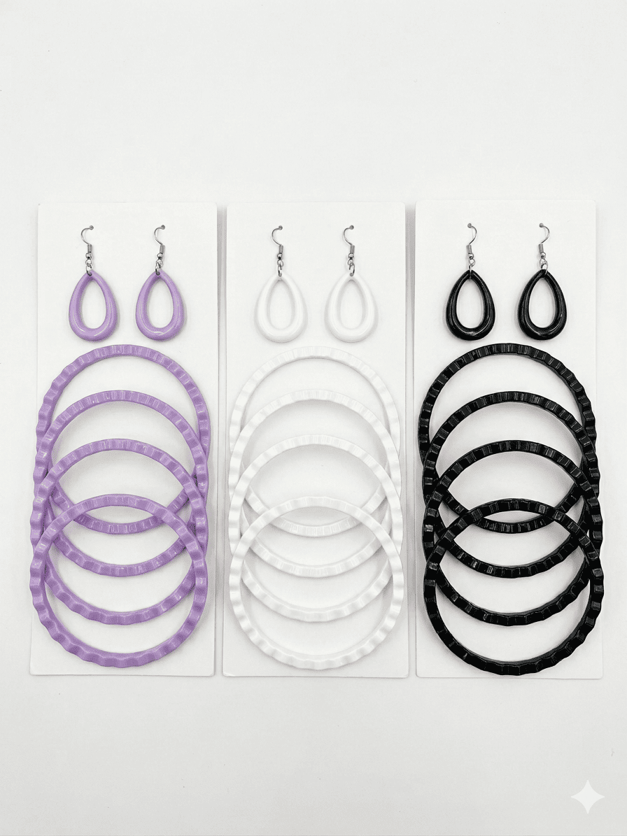Conjunto pendientes y pulseras para sevillana