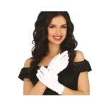 Guantes blancos cortos