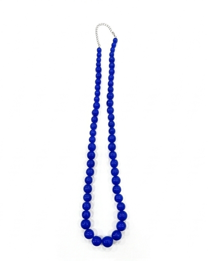Collar sevillana largo azul oscuro