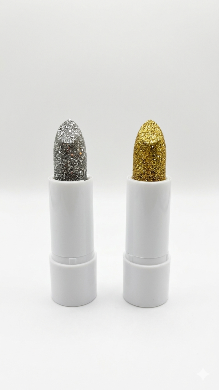 Pinta labios glitter oro-plata