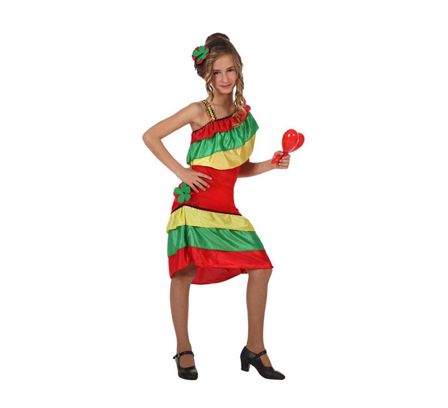 disfraz rumbera para niña