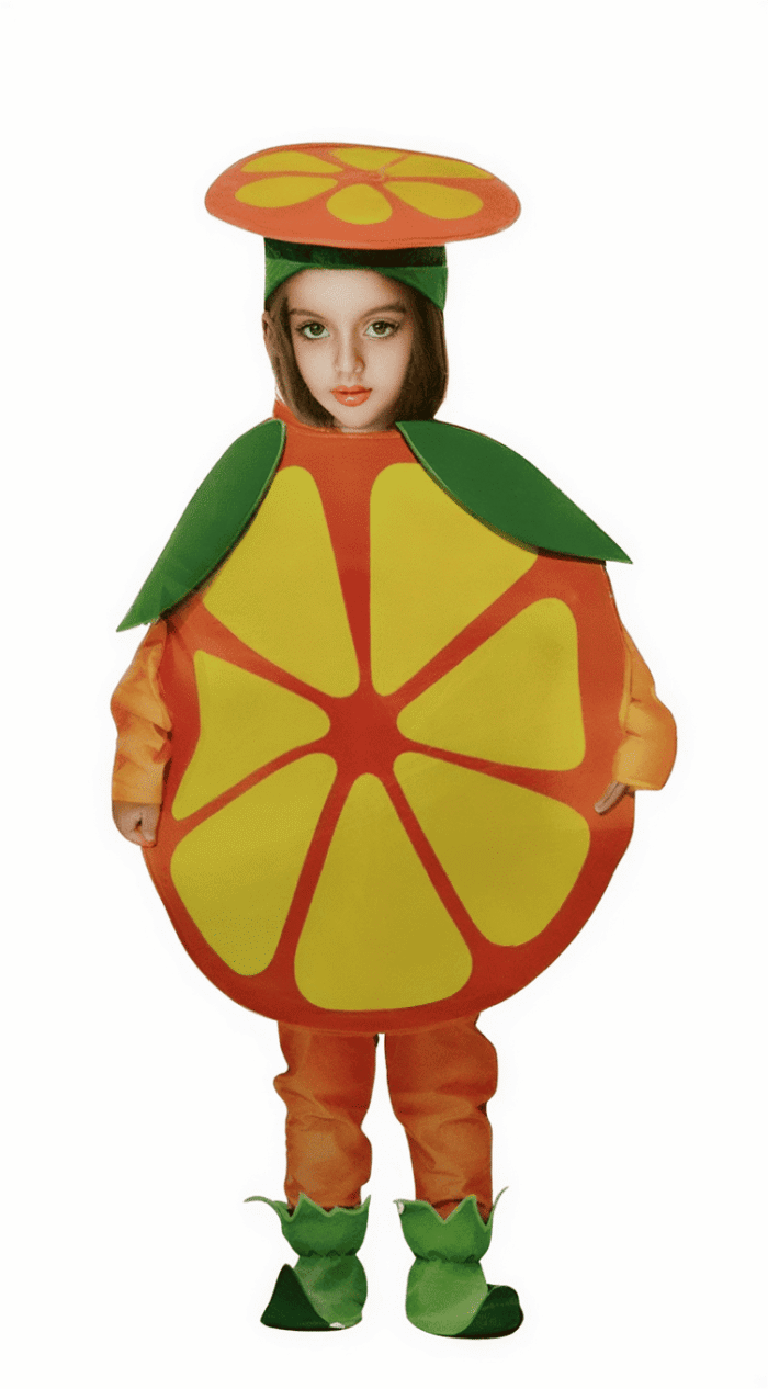 disfraz naranja para niños
