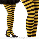 pantys de rayas abeja para mujer