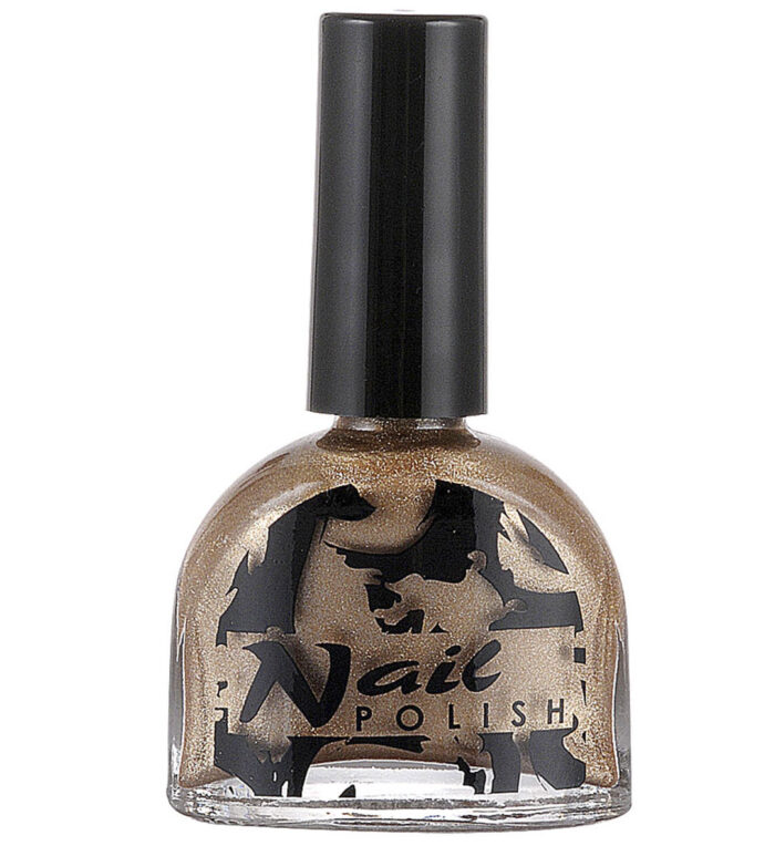 Pinta uñas dorado con brillo