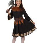 Disfraz vikinga para niña