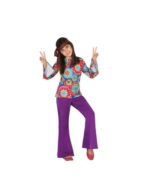 disfraz hippie para niña