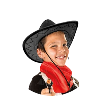 sombrero vaquero infantil negro para niños