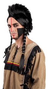 peluca indio con cresta para adulto
