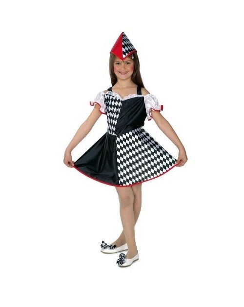 disfraz arlequina para niña