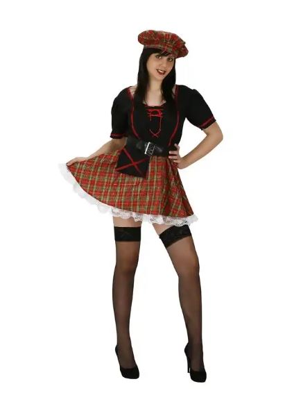 disfraz escocesa para mujer