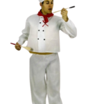 Disfraz cocinero con barriga para adulto