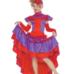 Disfraz can can para niña