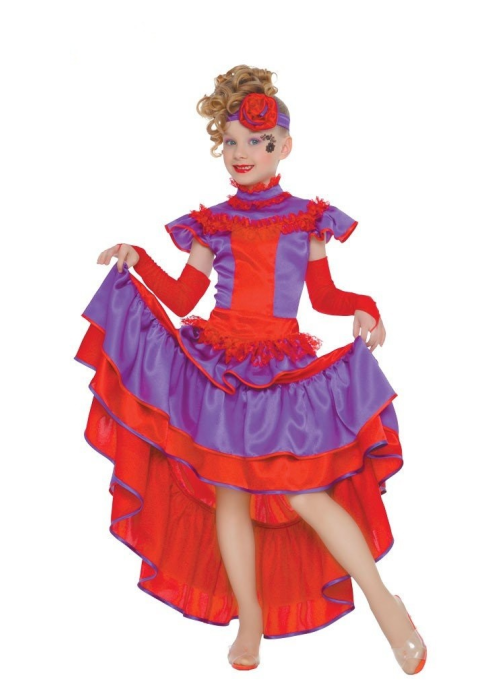 Disfraz can can para niña