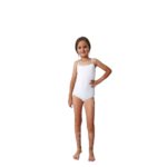 body blanco tirante fino para niña