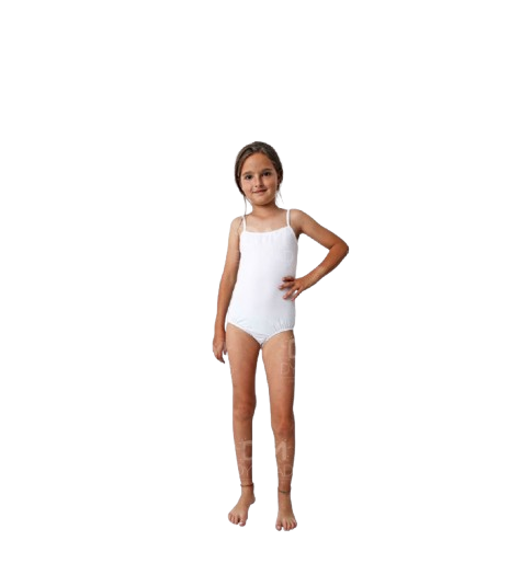 body blanco tirante fino para niña