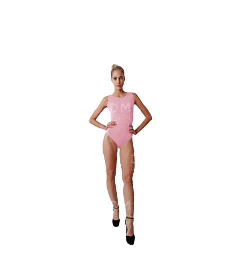 body rosa de tirante ancho para mujer