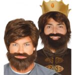 peluca rey para adulto