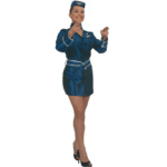 disfraz azafata para mujer