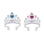 Corona princesa fucsia-azul