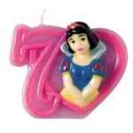 Vela blancanieves numero 7
