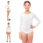 Maillot blanco de manga larga infantil