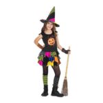 Disfraz bruja de calabaza para halloween infantil