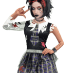 Disfraz zombie escolar para niña