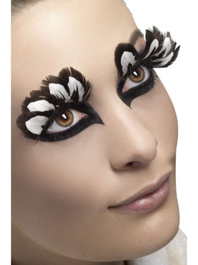 Pestañas de plumas