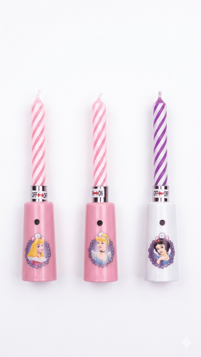 Velas de princesas con musica