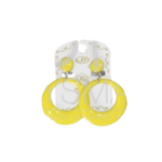 Pendientes sevillana pequeños amarillos
