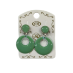 Pendientes sevillana verdes pequeños