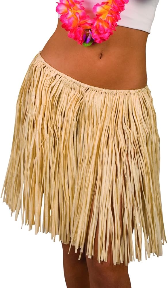 Falda hawaiana de paja