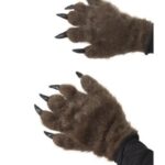 manos de monstruo con pelo y garras