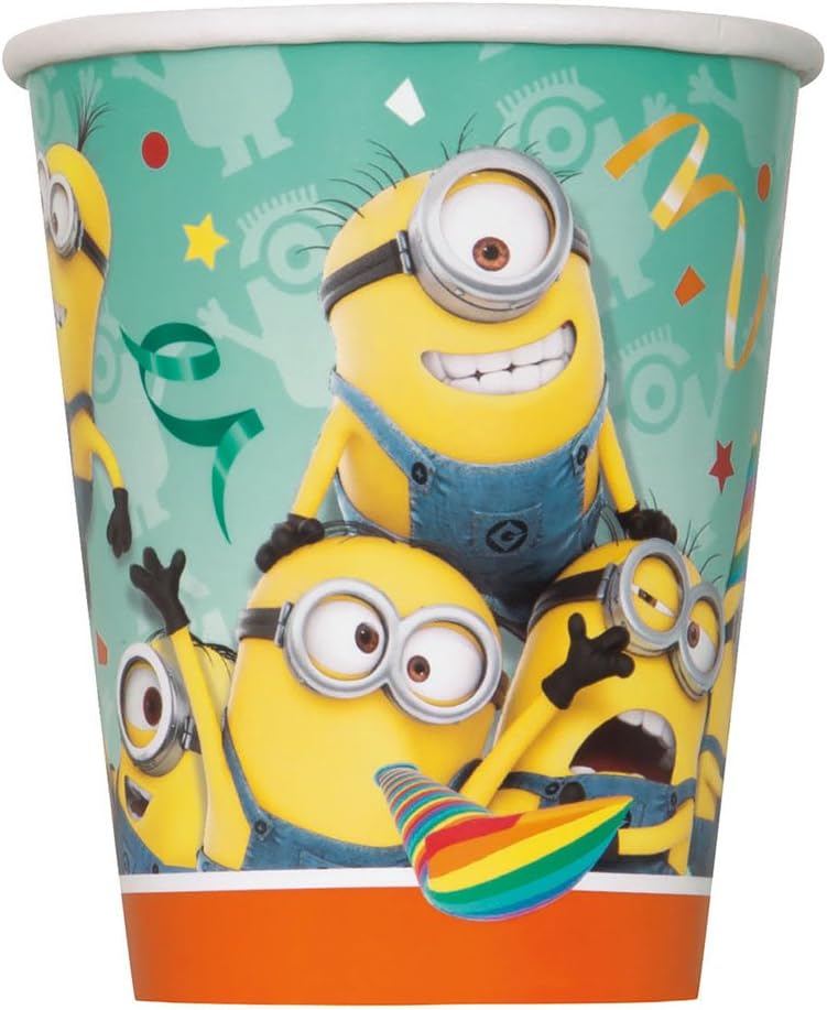 Vasos de los minions de carton