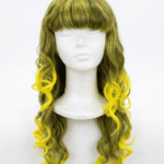 Peluca bicolor ondulada