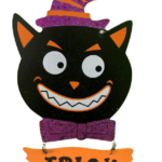 Cartel de gato para halloween