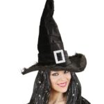 Sombrero de bruja con hebilla