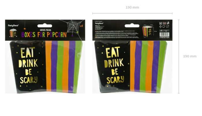 cajas de palomitas para halloween