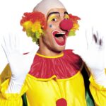 Peluca payaso con calva